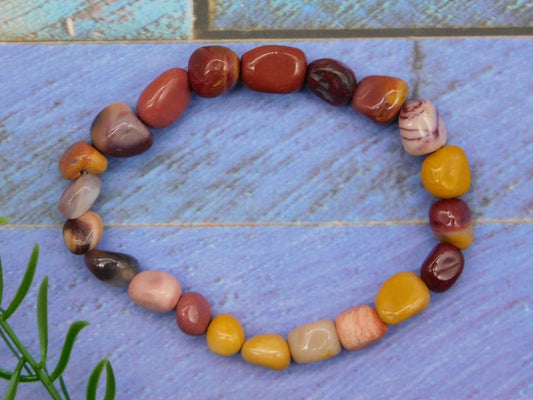 GENUINE STONE BEADED BRACELET ROCK STONE LAPIDARY SPECIMEN 200513