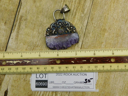 AMETHYST STALAGTITE PENDANT ROCK STONE LAPIDARY SPECIMEN