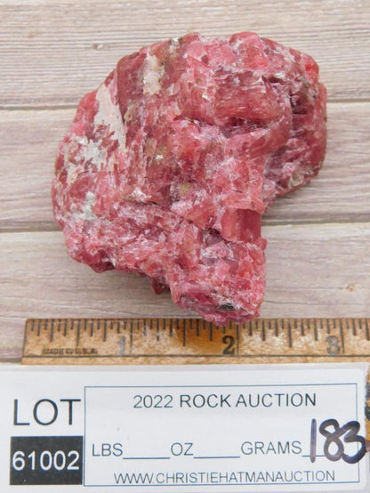 GEM RHODONITE ROCK STONE LAPIDARY SPECIMEN