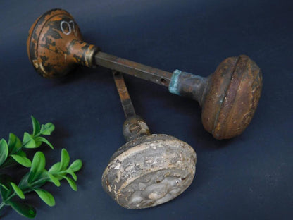 Ornate Metal Doorknobs with Rods