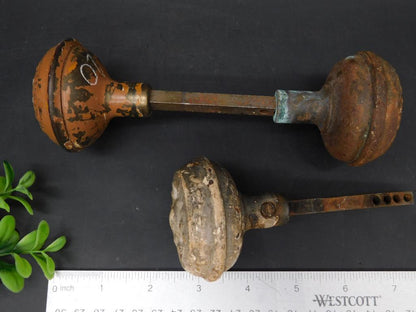 Ornate Metal Doorknobs with Rods