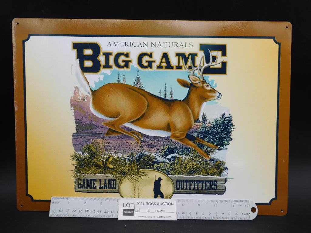 American Naturals Big Game Metal Hunting Sign