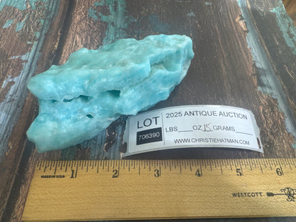 Caribbean blue calcite, rock, stone specimen