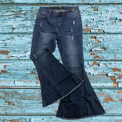 PRICE DROP! L&B DENIM FLARE BLUE JEANS STRETCH BELL BOTTOM